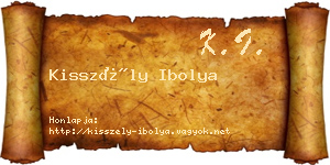 Kisszély Ibolya névjegykártya